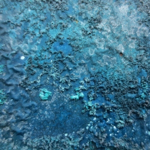 Copper, ammonia (fuming method). Unprotected surface.